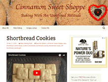 Tablet Screenshot of cinnamonsweetshoppe.com